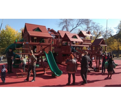 Детская деревянная игровая площадка МЕТРОПОЛИС, фото 6