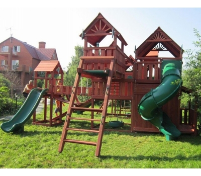 Детская деревянная игровая площадка МЕТРОПОЛИС, фото 11