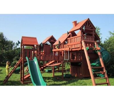 Детская деревянная игровая площадка МЕТРОПОЛИС, фото 12