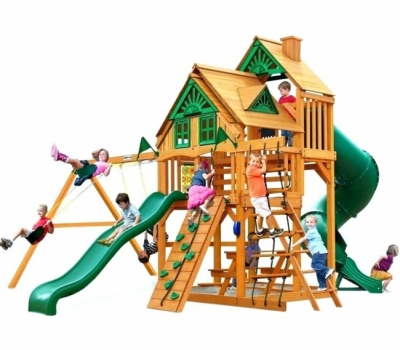 Детский деревянный игровой комплекс ГОРЕЦ