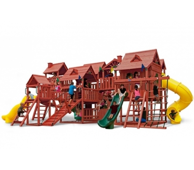 Детская деревянная игровая площадка МЕТРОПОЛИС