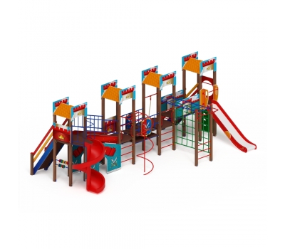 ЗАМОК детский игровой комплекс ДИК 2.18.10-01 (H=1500 H=2000), фото 1