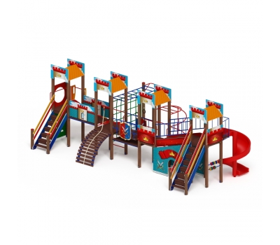 ЗАМОК детский игровой комплекс ДИК 2.18.10-01 (H=1500 H=2000), фото 2