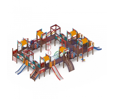 ЗАМОК детский игровой комплекс ДИК 2.18.11-01 (H=1200 H=900), фото 2