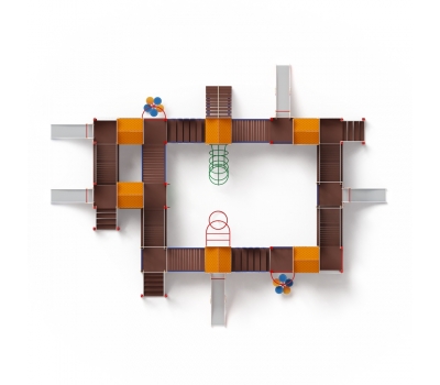 ЗАМОК детский игровой комплекс ДИК 2.18.11-01 (H=1200 H=900), фото 4