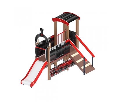 ПАРОВОЗИК детский игровой комплекс ДИК 1.03.5.01-10 (H=750), фото 1