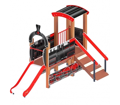 ПАРОВОЗИК детский игровой комплекс ДИК 1.03.5.01-10 (H=750)