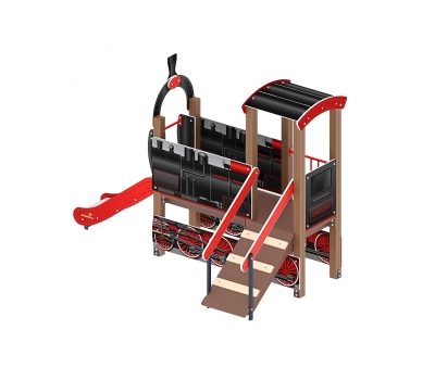 ПАРОВОЗИК детский игровой комплекс ДИК 1.03.5.01-10 (H=750), фото 2