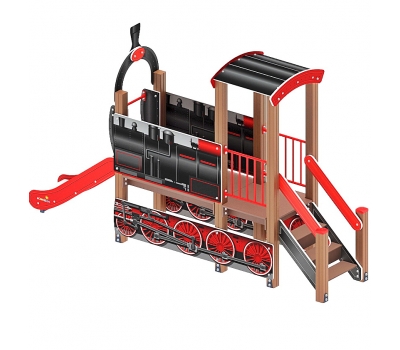 ПАРОВОЗИК детский игровой комплекс ДИК 1.03.5.01-11 (H=750)