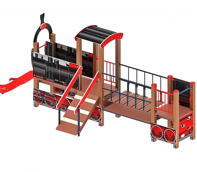 ПАРОВОЗИК детский игровой комплекс ДИК 1.03.5.01-12 (H=750)