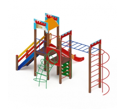 ЗАМОК детский игровой комплекс ДИК 2.18.03-01 (H=1500), фото 2
