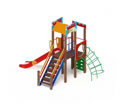 ЗАМОК детский игровой комплекс ДИК 2.18.04-01 (H=1500), фото 1