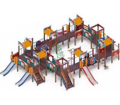 ЗАМОК детский игровой комплекс ДИК 2.18.11-01 (H=1200 H=900)