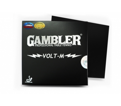 Накладка на ракетку для настольного тенниса GAMBLER Volt m medium 2,1 black, фото 3