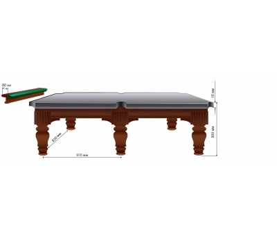 Бильярдный стол ПРАГА 8 футов Super Stonе, фото 5