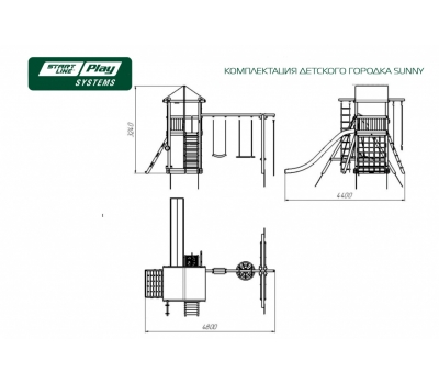 Детская площадка SUNNY стандарт slp systems, фото 3