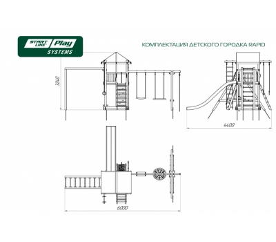 Детская площадка RAPID стандарт slp systems, фото 3