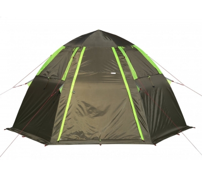 Летняя палатка ЛОТОС 5 Мансарда М Комплект №2 (пол летний + стойки, стеклокомпозитный каркас), фото 1