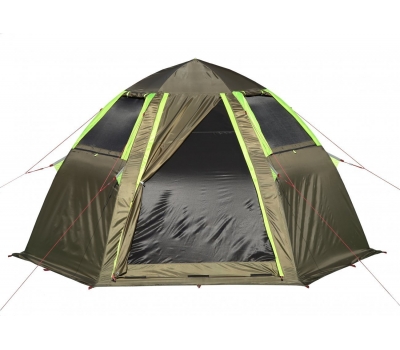 Летняя палатка ЛОТОС 5 Мансарда М (2 двери; стеклокомпозитный каркас), фото 7