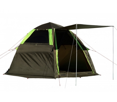 Летняя палатка ЛОТОС 5 Мансарда М Комплект №2 (пол летний + стойки, стеклокомпозитный каркас), фото 4