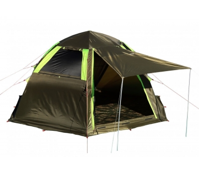 Летняя палатка Лотос 5 Мансарда Комплект №1 (пол летний + стойки; стеклокомпозитный каркас)