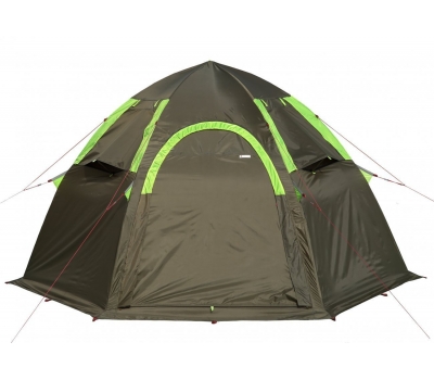 Летняя палатка ЛОТОС 5 Мансарда М Комплект №2 (пол летний + стойки, стеклокомпозитный каркас), фото 2