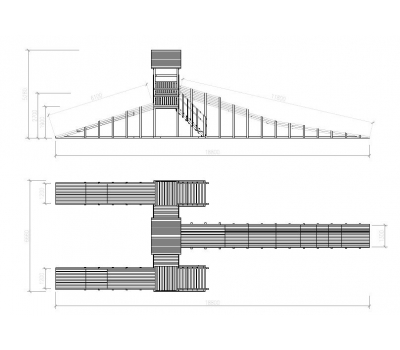 Зимняя горка ЗИМА WOOD-11 Савушка (скаты 6+6+12 м), фото 5