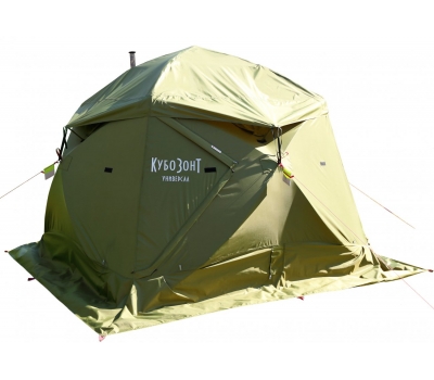 Универсальная палатка ЛОТОС КубоЗонт 4-У Классик (влагозащитный колпак; стеклокомпозитный каркас), фото 6