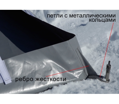 Дно гидроизоляционное ЛОТОС КубоЗонт 4 (260х260) (крепится с внешней стороны тента палатки), фото 1
