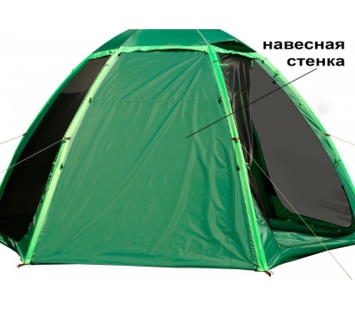 Летняя палатка-шатер ЛОТОС 5 Опен Эйр (1 вход; стеклокомпозитный каркас), фото 10