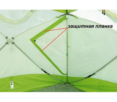 Зимняя палатка ЛОТОС КубоЗонт 4 Компакт Термо (утепленный тент; стеклокомпозитный каркас) модель 2022, фото 8