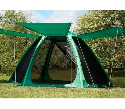 Летняя палатка-шатер ЛОТОС 5 Опен Эйр (1 вход; стеклокомпозитный каркас), фото 15