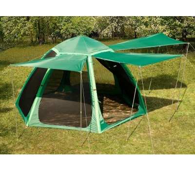 Летняя палатка-шатер ЛОТОС 5 Опен Эйр (1 вход; стеклокомпозитный каркас), фото 14