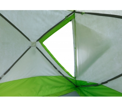 Зимняя палатка ЛОТОС Куб 4 Классик Термо (лонг) (утепленный тент; стеклокомпозитный каркас), фото 6