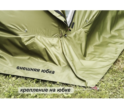 Универсальная палатка ЛОТОС КубоЗонт 6-У Компакт (влагозащитный колпак; стеклокомпозитный каркас), фото 26