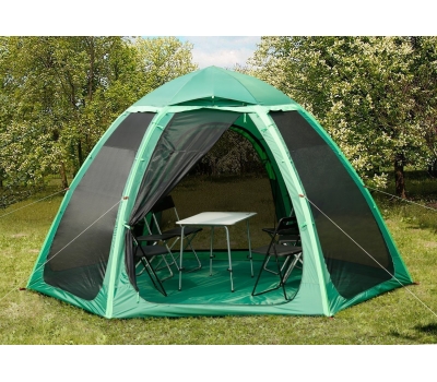 Летняя палатка-шатер ЛОТОС Опен Эйр-М (2 входа; стеклокомпозитный каркас)