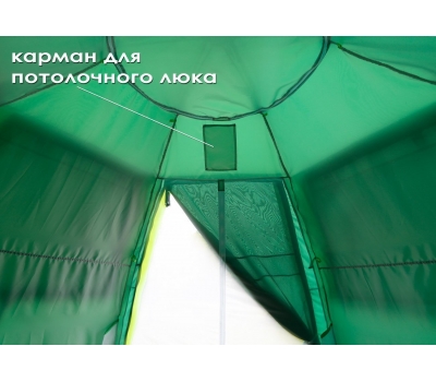 Внутренний тент-капсула ЛОТОС 5 (летний; 2 входа, пол) для палаток, фото 5