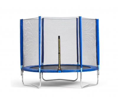 Батут DFC Trampoline Fitness с сеткой 14ft (426 см) синий, фото 1