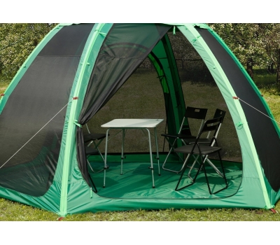 Летняя палатка-шатер ЛОТОС 5 Опен Эйр (1 вход; стеклокомпозитный каркас), фото 4