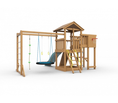 Детская игровая площадка Лео Макси с гнездом (окрашенная)