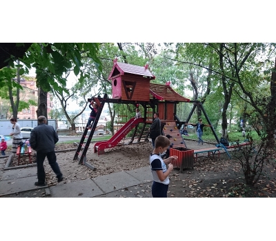 Детская игровая деревянная площадка ХИЖИНА КОРСИКА Самсон, фото 9
