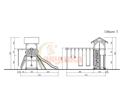 Детская площадка Савушка &quot;4 сезона&quot; - 2, фото 10