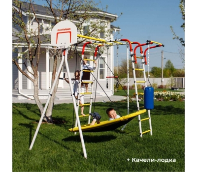 Детский спортивный комплекс для дачи FITNESS Romana 103.20.05 (качели-гнездо), фото 12