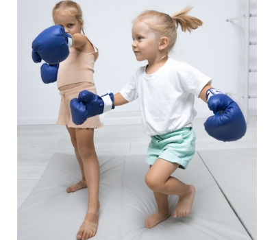 Перчатки боксерские для детей 5-7 лет (4 унции) Romana ДМФ-МК-01.70.03, фото 4