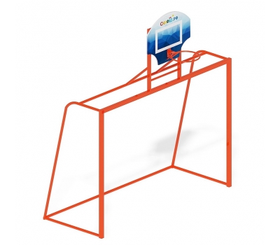 Ворота мини футбольные гандбольные с баскетбольным щитом СО 2.60.03, фото 2
