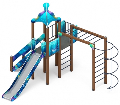 МОРСКОЙ детский игровой комплекс ДИК 2.17.01-01 (H=1500)