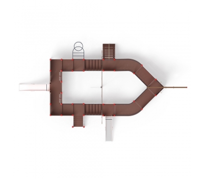 КАРАВЕЛЛА детский игровой комплекс ДИК 2.03.3.04-02 (H=1200; H=1500), фото 2