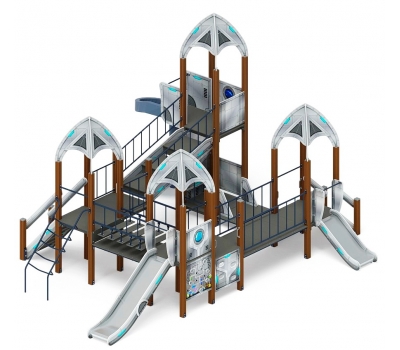 КОСМОПОРТ детский игровой комплекс ДИК 2.14.02-01 (H=750, H=1200, H=2000)