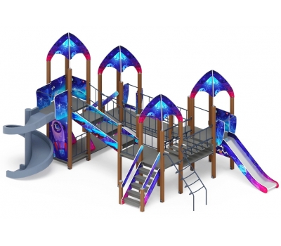 КОСМОПОРТ детский игровой комплекс ДИК 2.14.02-02 (H=750, H=1200, H=2000), фото 2