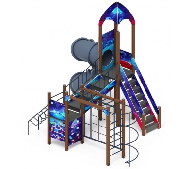 КОСМОПОРТ детский игровой комплекс ДИК 2.14.09-02 (H=2000), фото 3